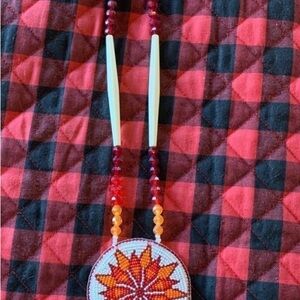 Hand beaded medallion